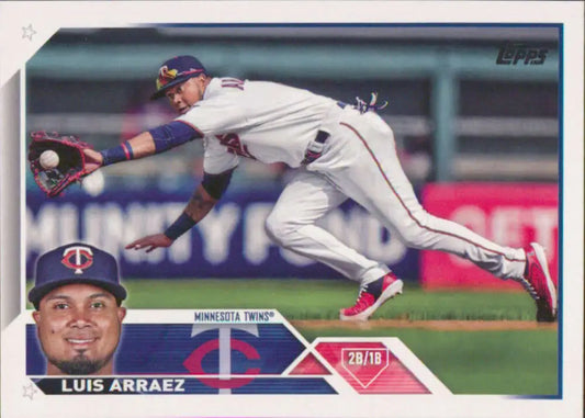 Luis Arraez Minnesota Twins baseball card from 2023 Topps #217 in NM-MT condition