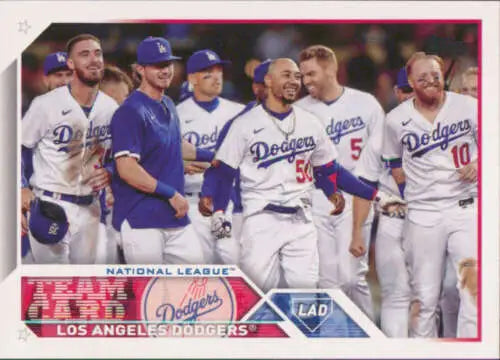 Los Angeles Dodgers 2023 Topps #219 card with original gloss and NM-MT condition