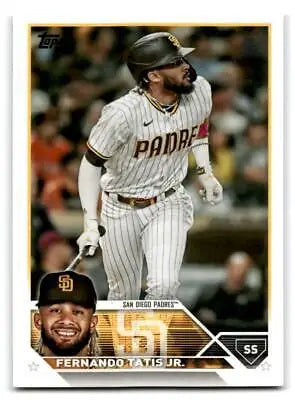 Fernando Tatis Jr. baseball card from 2023 Topps trading cards collection