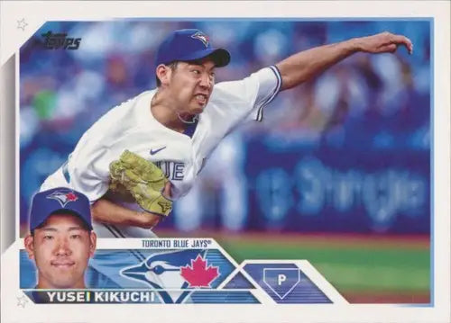 Original gloss Yusei Kikuchi baseball card 2023 Topps NM-MT Blue Jays