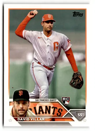 2023 Topps #277 David Villar NM-MT RC Rookie Giants ID:49540 - Trading Cards