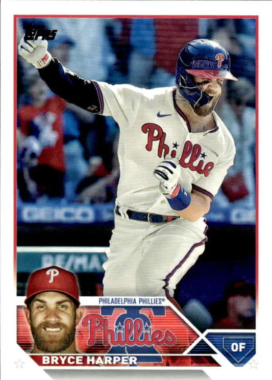 2023 Topps Bryce Harper Philadelphia Phillies baseball card NM-MT collectible