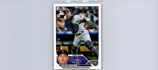 Brian Serven 2023 Topps #41 trading card featuring the baseball player Brian Serven