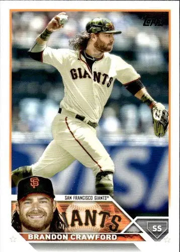 2023 Topps #66 Brandon Crawford NM-MT Giants ID:49541 - Trading Cards