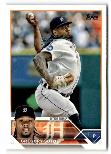 2023 Topps Gregory Soto baseball card with original gloss featuring Gregory Soto
