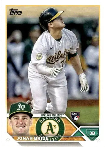 2023 Topps #95 Jonah Bride NM-MT RC Rookie Athletics ID:49750 - Trading Cards