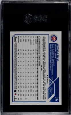Graded 2023 Topps Alfonso Rivas baseball card #332 Gold SGC 9