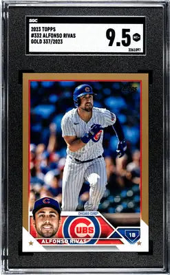 2023 Topps Alfonso Rivas Gold baseball card, graded SGC 9.5, topps Alfonso Rivas collectible