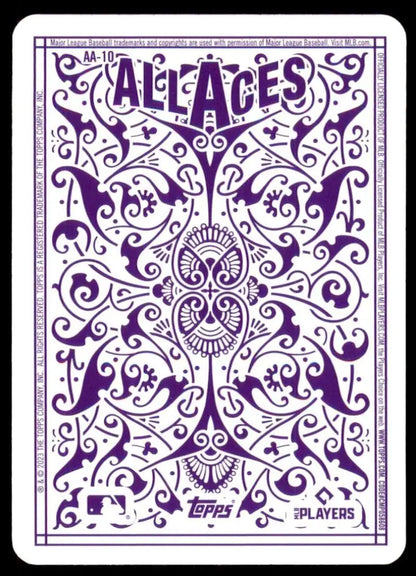 Ornate purple Milwaukee Brewers baseball card design featuring Corbin Burnes and swirls