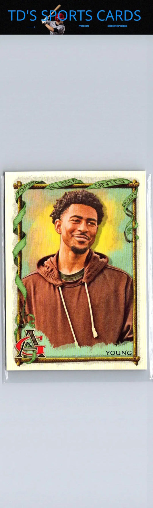 Amon-Ra St. Brown football card featured in 2023 Topps Allen & Ginter trading cards