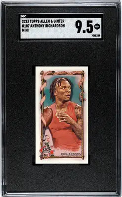 Graded Ginter Anthony Richardson football trading card from 2023 Topps Allen & Ginter