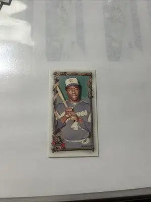 Hank Aaron baseball card from 2023 Topps Allen & Ginter Rip Card Exclusive Mini SP