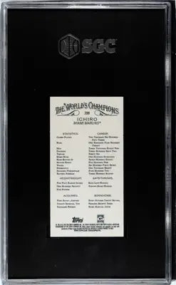 Graded Ginter Ichiro Suzuki baseball card from 2023 Topps Allen & Ginter series