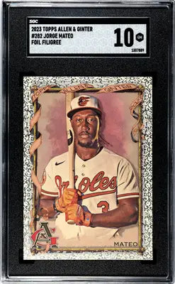 Ginter Jorge Mateo baseball card in Orioles uniform from 2023 Topps Allen & Ginter series