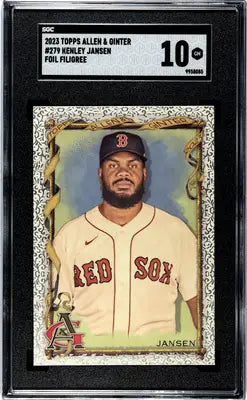 2023 Topps Allen & Ginter Kenley Jansen Foil Filigree baseball card graded 10