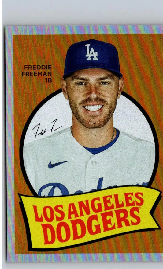 Freddie Freeman baseball card from 2023 Topps Archives Topps Single Player Foil