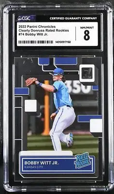 Graded Bobby Witt Jr. baseball card from Topps Athletes Unlimited, CGC 8
