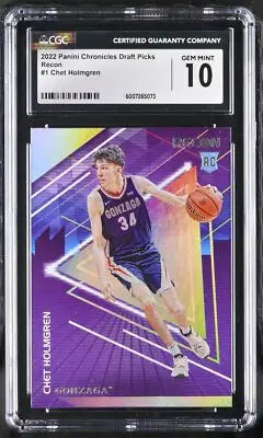 Chet Holmgren basketball card from 2023 Topps Athletes Unlimited series CGC 10