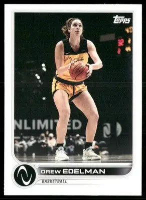 2023 Topps Athletes Unlimited Drew Edelman basketball card featuring Unlimited Drew Edelman