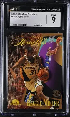 Graded Reggie Miller basketball card from 2023 Topps Athletes Unlimited series