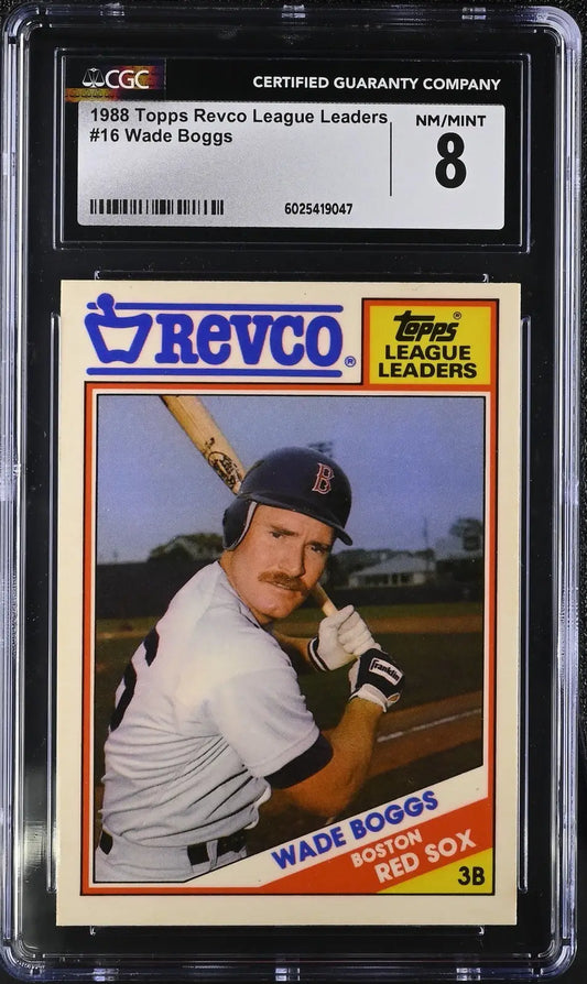 Graded Wade Boggs baseball card from 2023 Topps Athletes Unlimited series