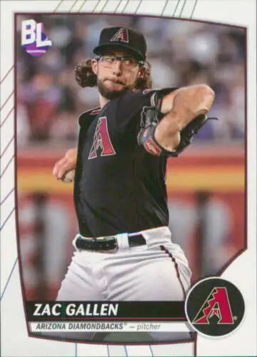 Zac Gallen baseball card from 2023 Topps Big League with original gloss finish