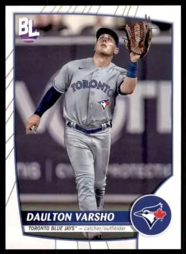 Daulton Varsho baseball card from 2023 Topps Big League in Mint Blue Jays condition