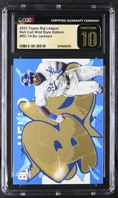 Graded Bo Jackson baseball card from 2023 Topps Big League Wild Style Edition