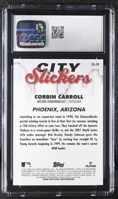 Graded Corbin Carroll baseball card from 2023 Topps Big League collection CGC 10