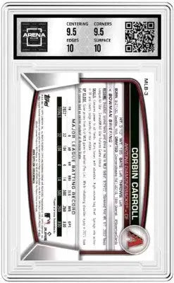 Graded Baseball Card 2023 Topps Bowman Chrome National VIP Corbin Carroll MLB rookie