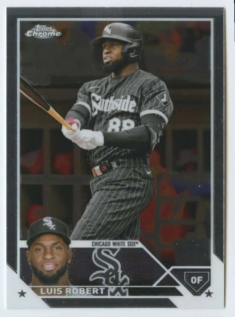 Luis Robert 2023 Topps Chrome #125 Chicago White Sox Baseball Card NM-MT