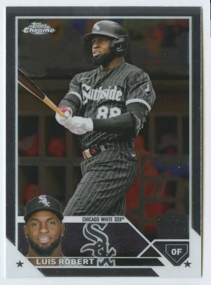 Luis Robert 2023 Topps Chrome #125 Chicago White Sox Baseball Card NM-MT