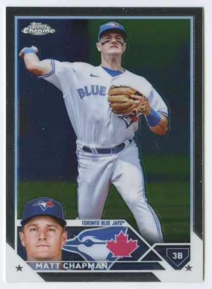 2023 Topps Chrome #158 Matt Chapman NM-MT Toronto Blue Jays Baseball Card image