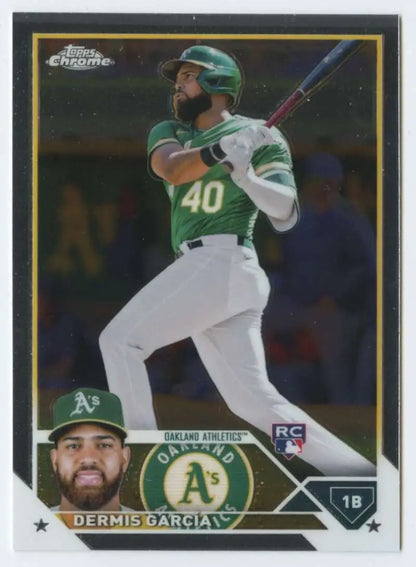 Dermis Garcia 2023 Topps Chrome #183 NM-MT RC Rookie Baseball Card Oakland Athletics