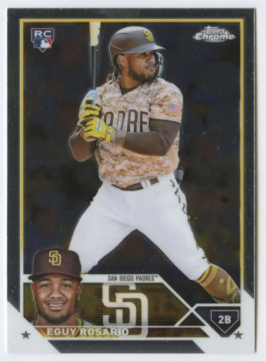 2023 Topps Chrome Eguy Rosario NM-MT RC San Diego Padres Baseball Card