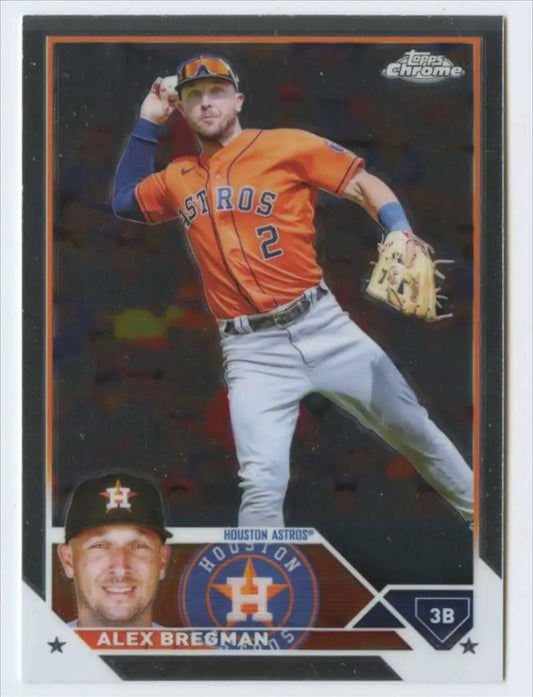 Alex Bregman 2023 Topps Chrome #205 Houston Astros Baseball Card for collectors