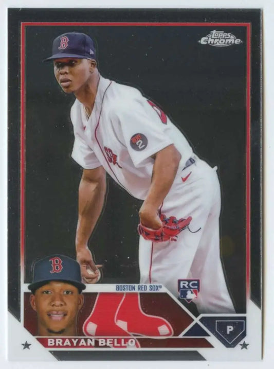 Brayan Bello 2023 Topps Chrome #57 Rookie Card for Boston Red Sox fans
