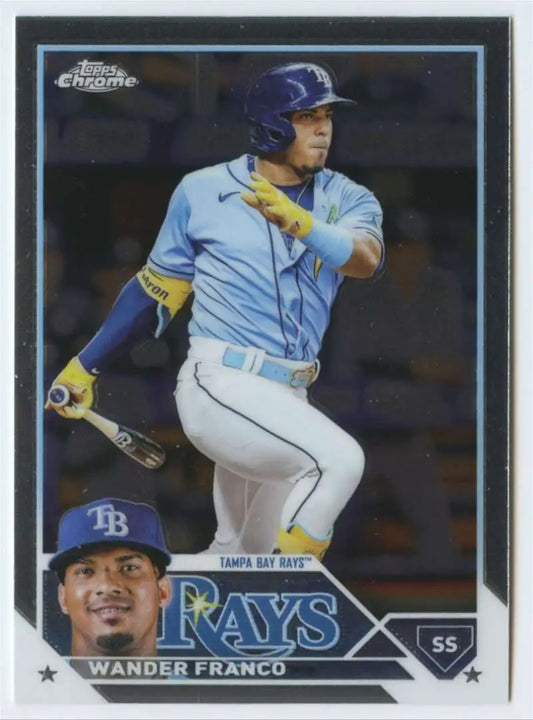 Wander Franco 2023 Topps Chrome #71 Baseball Card Tampa Bay Rays NM-MT Condition