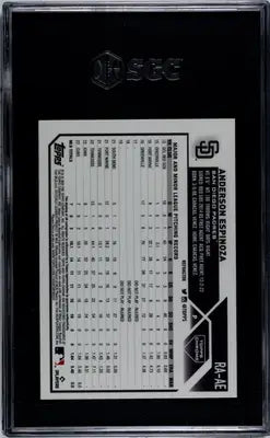 2023 Topps Chrome Anderson Espinoza #RA-AE RK. Autograph Ref 269/499 SGC 9.5