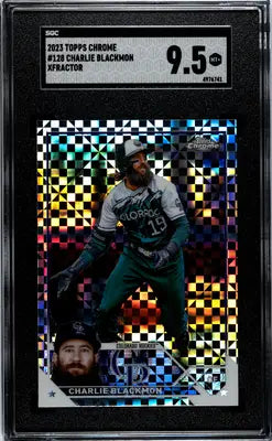 2023 Topps Chrome Charlie Blackmon #128 Xfractor Baseball SGC 9.5