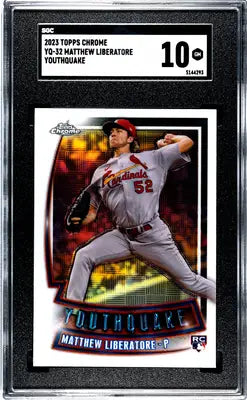 2023 Topps Chrome Matthew Liberatore #YQ-32 Youthquake Baseball SGC 10