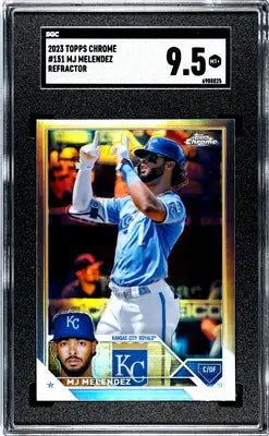 2023 Topps Chrome MJ Melendez Refractor Baseball Card SGC 9.5