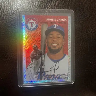 Adolis Garcia baseball card from 2023 Topps Chrome Platinum Anniversary set