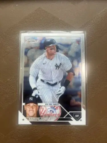Aaron Judge 2023 Topps Chrome Refractor #62 sports trading card for collectors