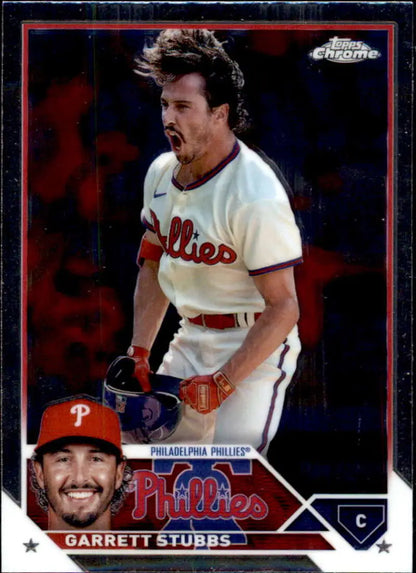 2023 Topps Chrome Update #USC59 Garrett Stubbs NM-MT Philadelphia Phillies Baseball Card - Baseball Card