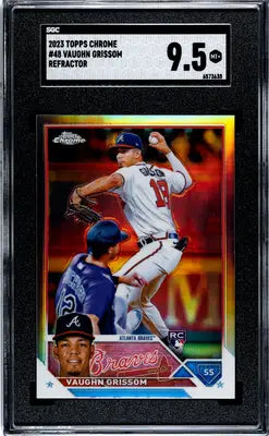 2023 Topps Chrome Vaughn Grissom Refractor Baseball Card SGC 9.5