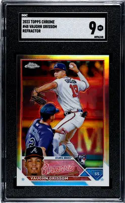 2023 Topps Chrome Vaughn Grissom #48 Refractor Baseball SGC 9