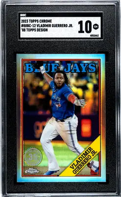 Graded Topps Chrome Vladimir Guerrero Jr. baseball card SGC 10 from 2023 Topps Chrome