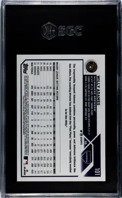 Graded 2023 Topps Chrome Willy Adames Prism Refractor Baseball Card SGC 9.5