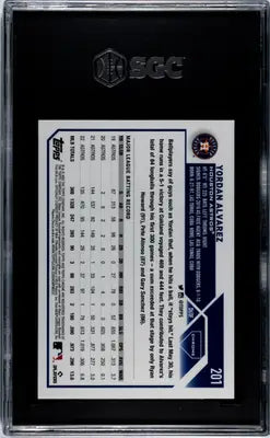 Graded 2023 Topps Chrome Yordan Alvarez Xfractor Baseball Card SGC 9.5